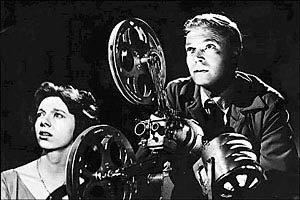Anna Massey and Carl Boehm in Peeping Tom